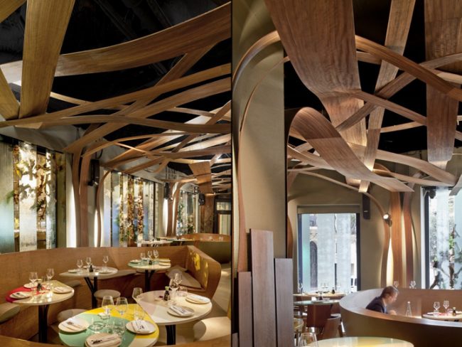 The-Ikibana-Restaurant-–-Controversial-Fluid-Organic-Space-in-Barcelona-9 اصول طراحی رستوران